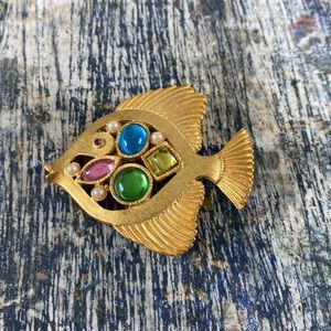 Jeweled Fish Pin